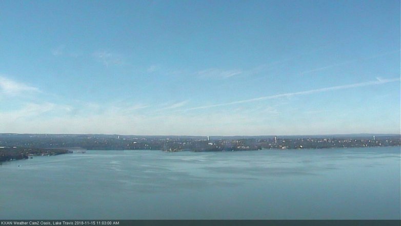 Lake Travis webcam, November 15, 2018 10:05 AM CT