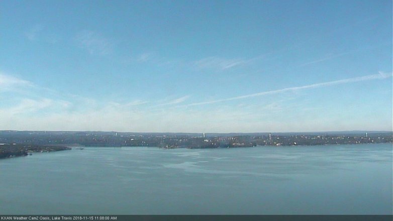 Lake Travis webcam, November 15, 2018 10:10 AM CT