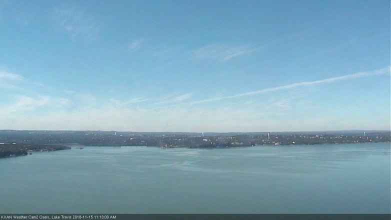 Lake Travis webcam, November 15, 2018 10:15 AM CT