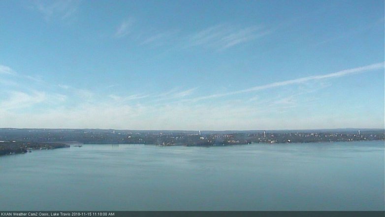 Lake Travis webcam, November 15, 2018 10:20 AM CT