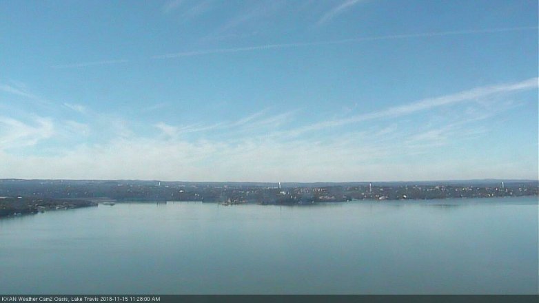 Lake Travis webcam, November 15, 2018 10:30 AM CT