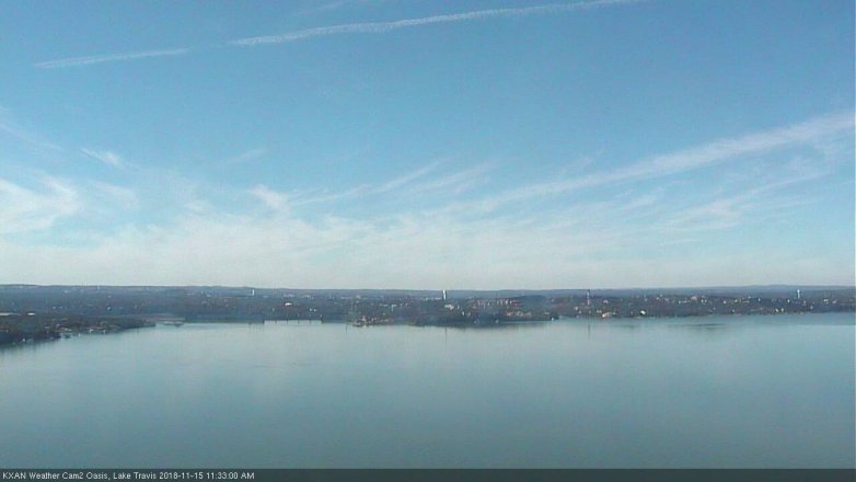 Lake Travis webcam, November 15, 2018 10:35 AM CT