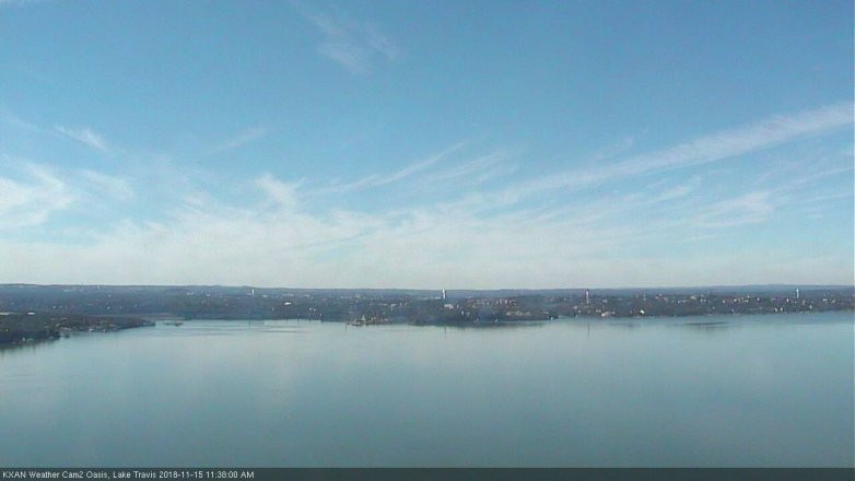 Lake Travis webcam, November 15, 2018 10:40 AM CT