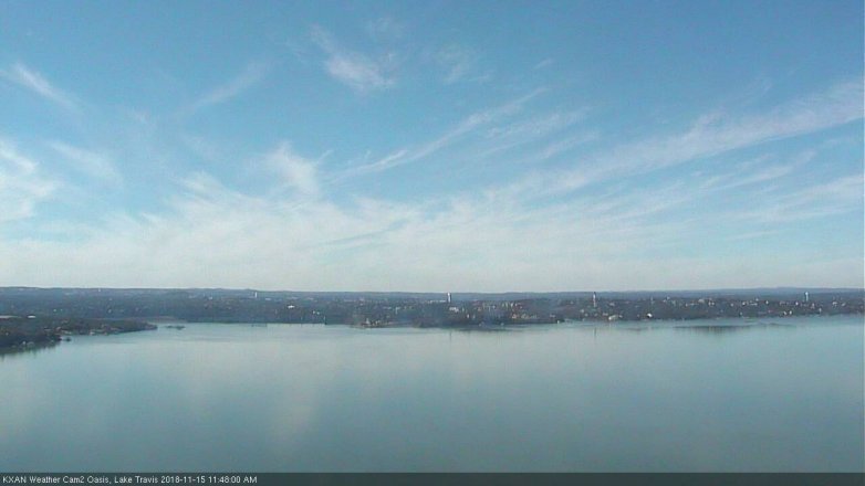 Lake Travis webcam, November 15, 2018 10:50 AM CT