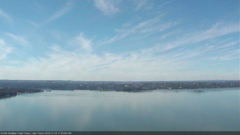 Lake Travis webcam, November 15, 2018 10:55 AM CT