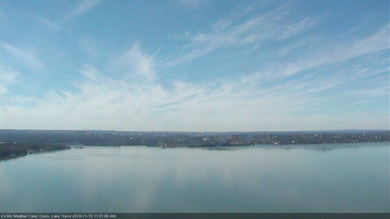 Lake Travis webcam, November 15, 2018 11:00 AM CT