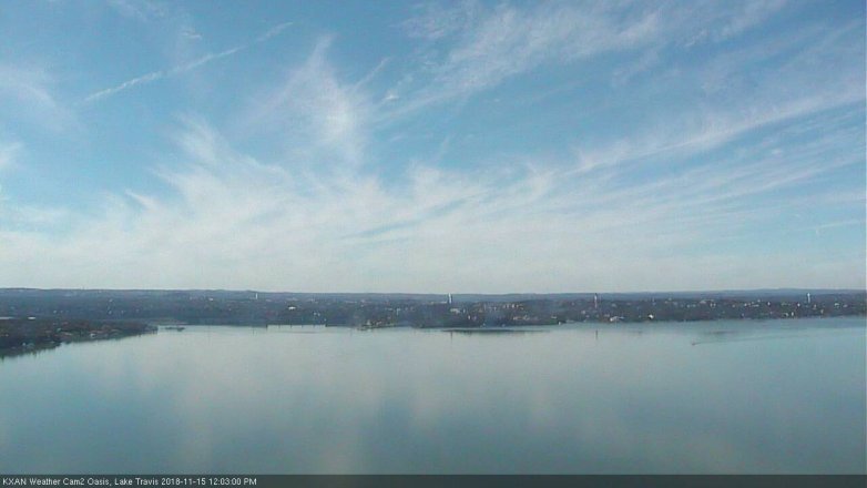 Lake Travis webcam, November 15, 2018 11:05 AM CT