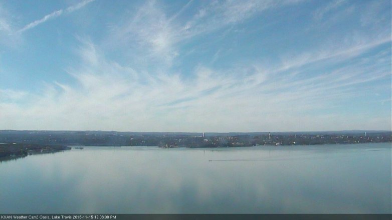 Lake Travis webcam, November 15, 2018 11:10 AM CT
