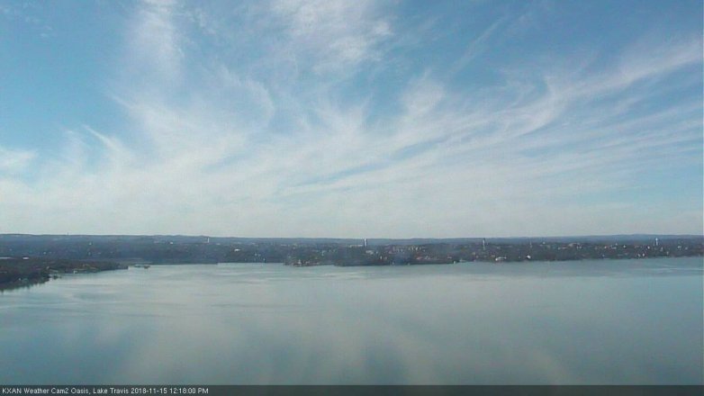 Lake Travis webcam, November 15, 2018 11:20 AM CT