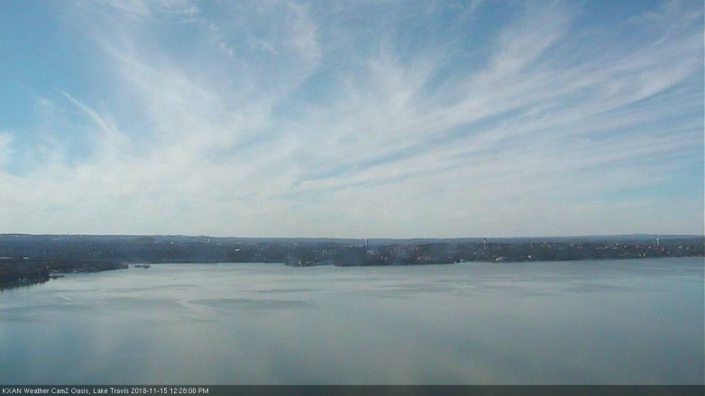 Lake Travis webcam, November 15, 2018 11:30 AM CT