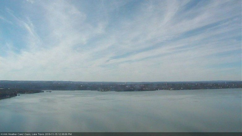 Lake Travis webcam, November 15, 2018 11:40 AM CT