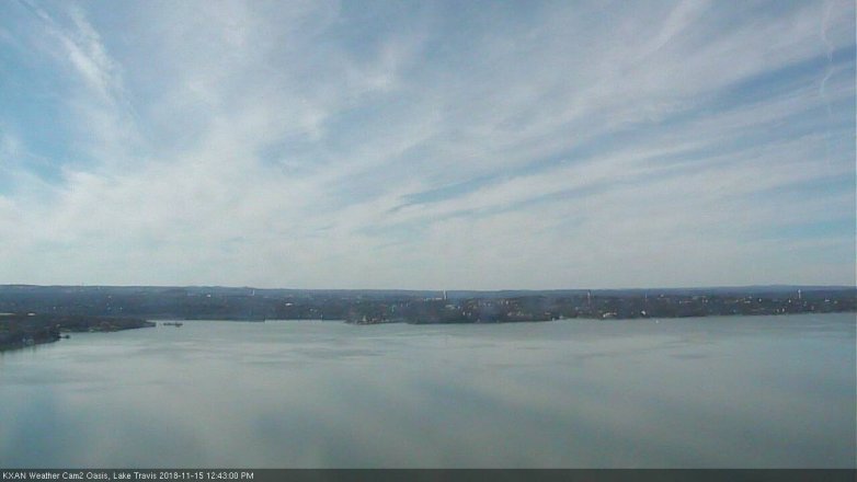Lake Travis webcam, November 15, 2018 11:45 AM CT
