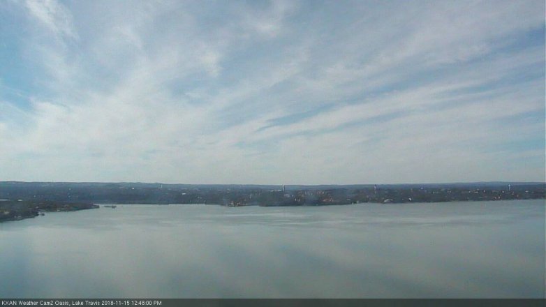 Lake Travis webcam, November 15, 2018 11:50 AM CT