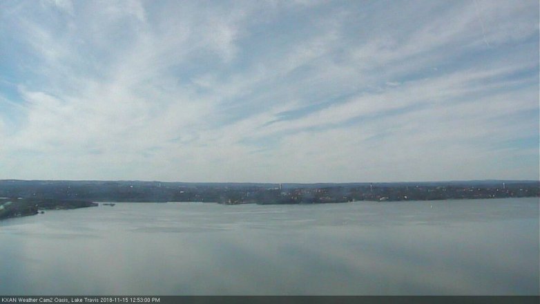 Lake Travis webcam, November 15, 2018 11:55 AM CT