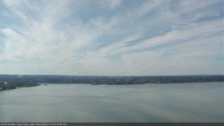 Lake Travis webcam, November 15, 2018 12:05 PM CT