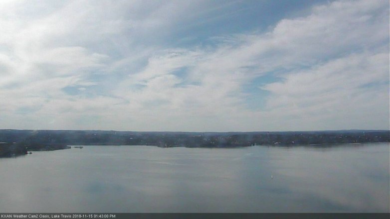 Lake Travis webcam, November 15, 2018 12:45 PM CT