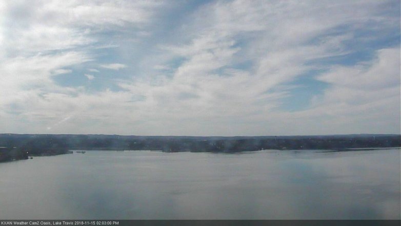 Lake Travis webcam, November 15, 2018 1:05 PM CT