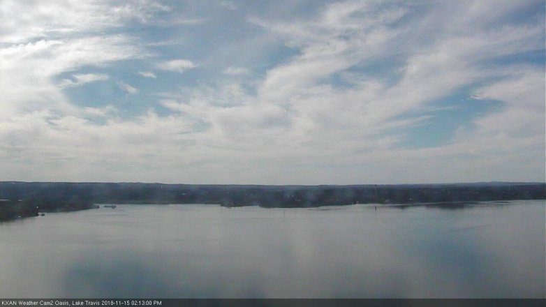 Lake Travis webcam, November 15, 2018 1:15 PM CT