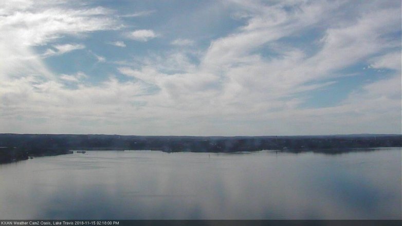 Lake Travis webcam, November 15, 2018 1:20 PM CT