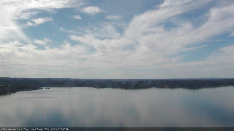Lake Travis webcam, November 15, 2018 1:25 PM CT