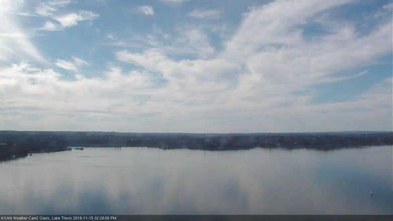 Lake Travis webcam, November 15, 2018 1:30 PM CT
