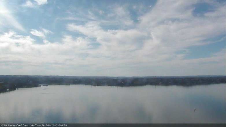 Lake Travis webcam, November 15, 2018 1:35 PM CT