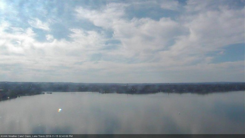 Lake Travis webcam, November 15, 2018 1:45 PM CT