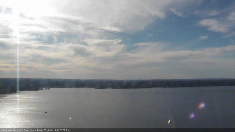 Lake Travis webcam, November 15, 2018 2:30 PM CT