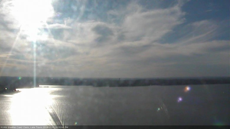 Lake Travis webcam, November 15, 2018 2:55 PM CT