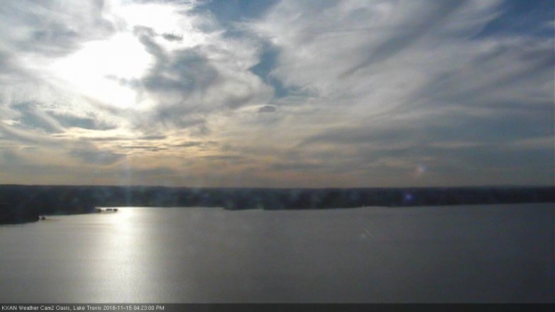 Lake Travis webcam, November 15, 2018 3:25 PM CT