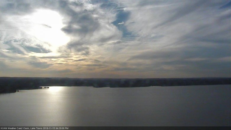 Lake Travis webcam, November 15, 2018 3:30 PM CT