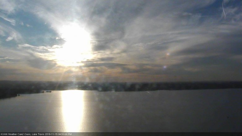 Lake Travis webcam, November 15, 2018 3:55 PM CT