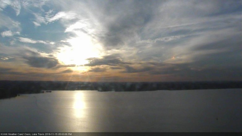 Lake Travis webcam, November 15, 2018 4:05 PM CT