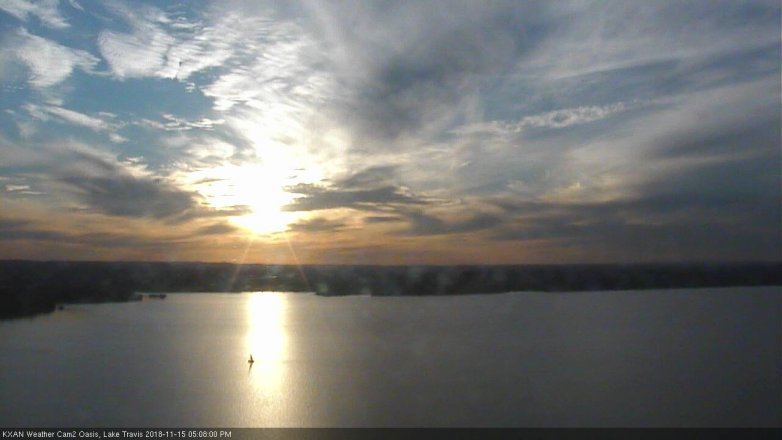 Lake Travis webcam, November 15, 2018 4:10 PM CT