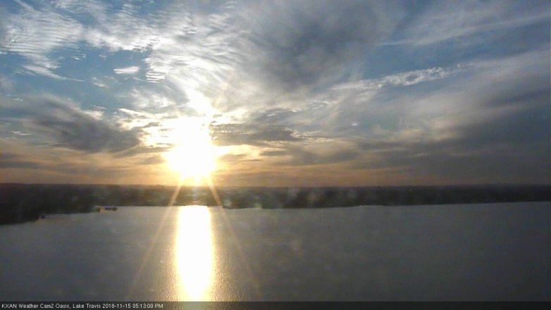 Lake Travis webcam, November 15, 2018 4:15 PM CT
