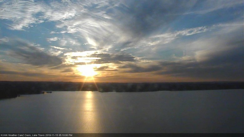 Lake Travis webcam, November 15, 2018 4:20 PM CT
