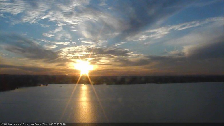Lake Travis webcam, November 15, 2018 4:25 PM CT