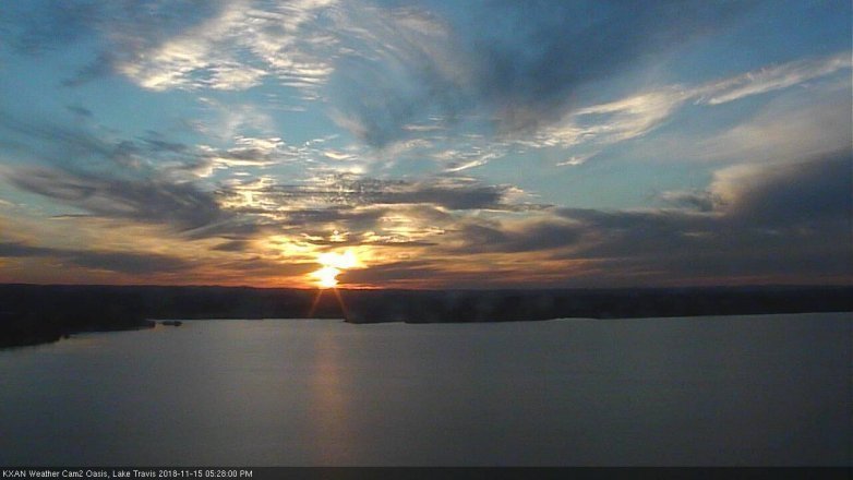 Lake Travis webcam, November 15, 2018 4:30 PM CT