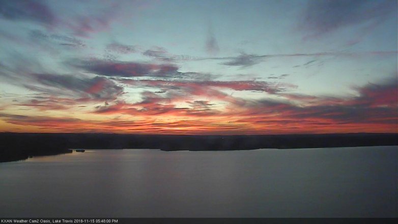 Lake Travis webcam, November 15, 2018 4:50 PM CT