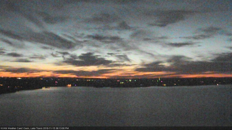 Lake Travis webcam, November 15, 2018 5:15 PM CT