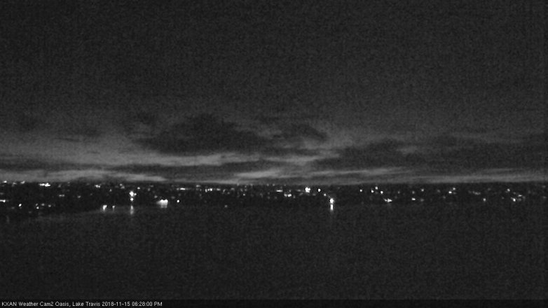Lake Travis webcam, November 15, 2018 5:30 PM CT