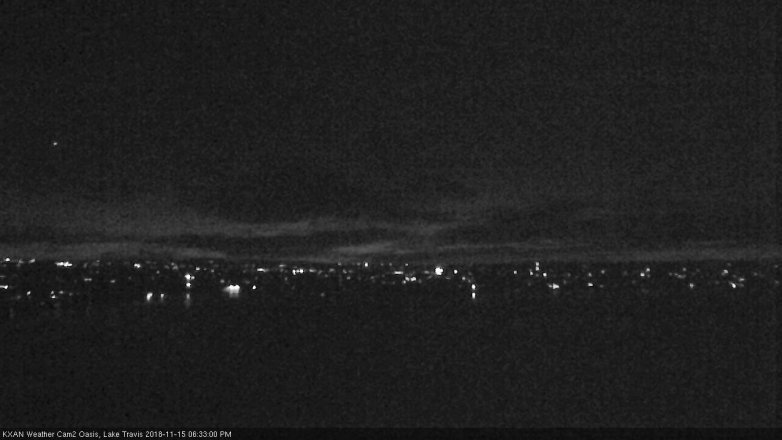 Lake Travis webcam, November 15, 2018 5:35 PM CT