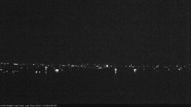 Lake Travis webcam, November 15, 2018 5:55 PM CT