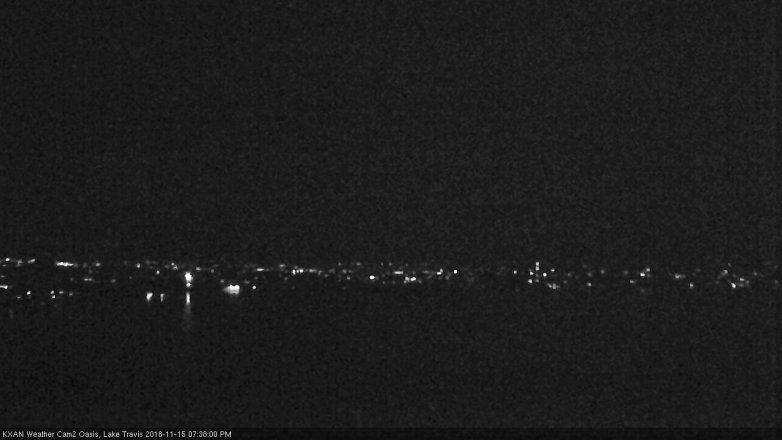 Lake Travis webcam, November 15, 2018 6:40 PM CT