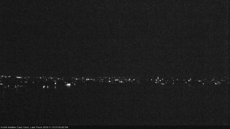 Lake Travis webcam, November 15, 2018 6:45 PM CT