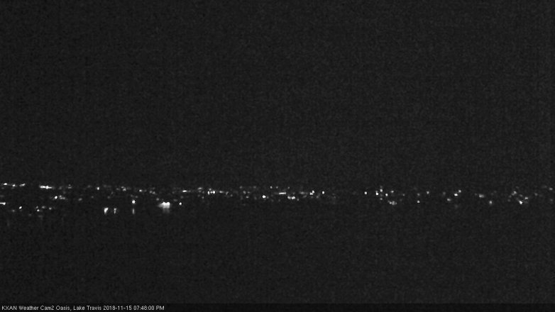 Lake Travis webcam, November 15, 2018 6:50 PM CT