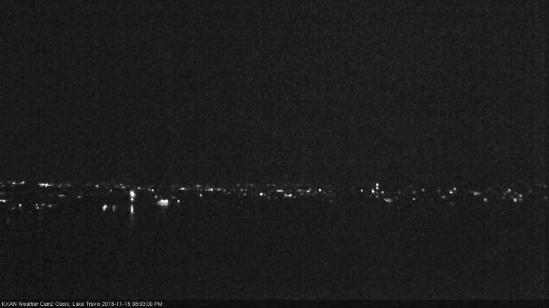 Lake Travis webcam, November 15, 2018 7:05 PM CT