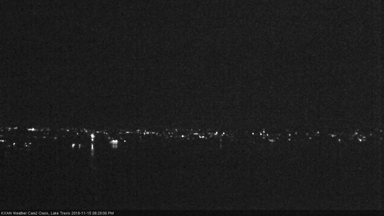 Lake Travis webcam, November 15, 2018 7:30 PM CT