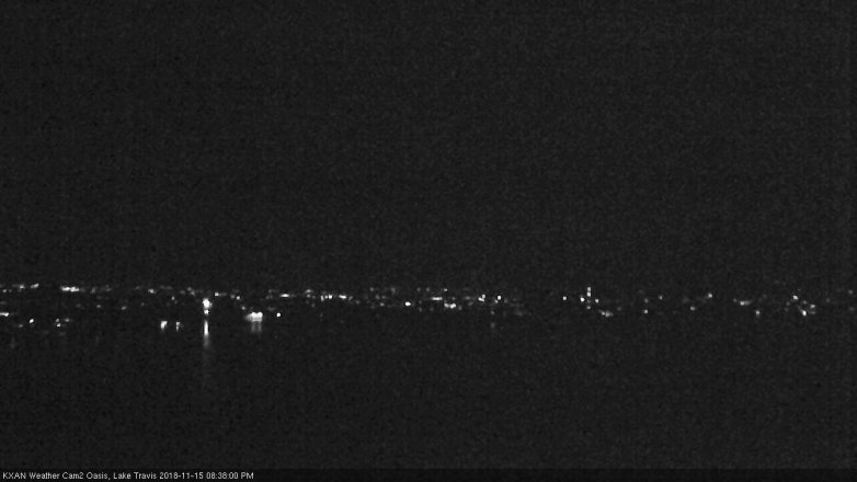 Lake Travis webcam, November 15, 2018 7:40 PM CT