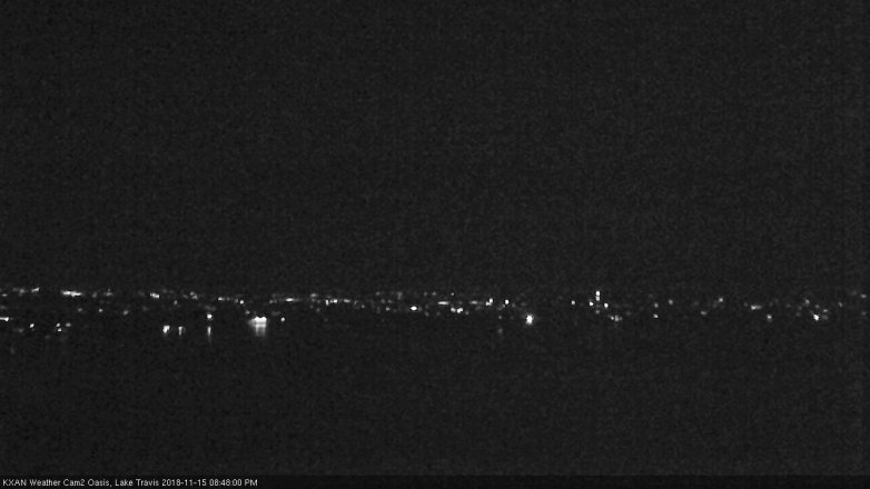Lake Travis webcam, November 15, 2018 7:50 PM CT